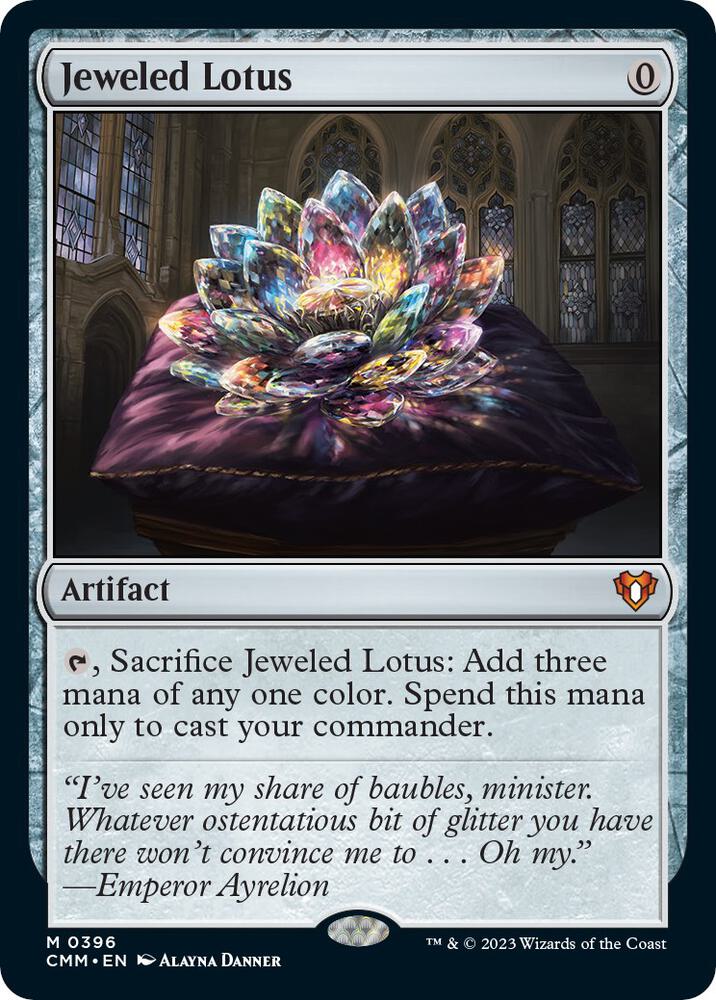 Jeweled Lotus 396 card from Commander Masters