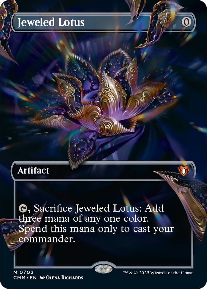 Jeweled Lotus (Borderless) 702 card from Commander Masters