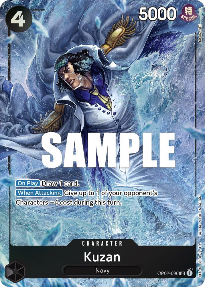 Kuzan (Alternate Art) OP02-096 card from Paramount War