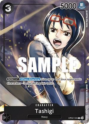 Tashigi (Box Topper) OP02-105 card from Paramount War