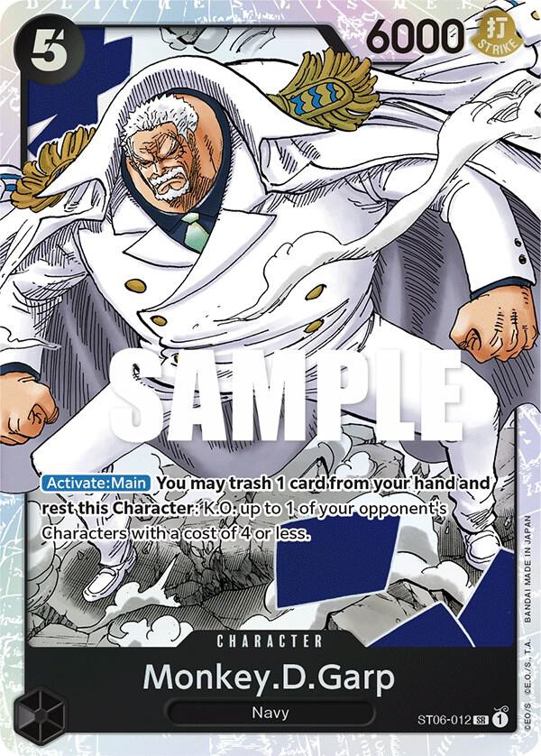 Monkey.D.Garp ST06-012 card from Starter Deck 6: Absolute Justice