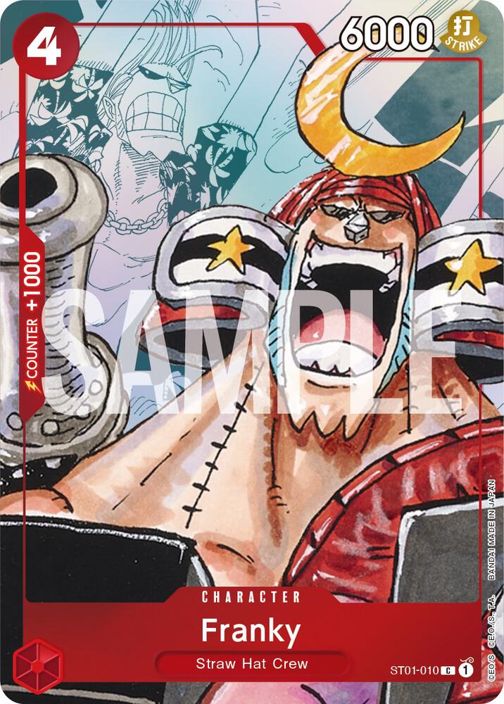 Franky (Alternate Art) ST01-010 card from One Piece Promotion Cards