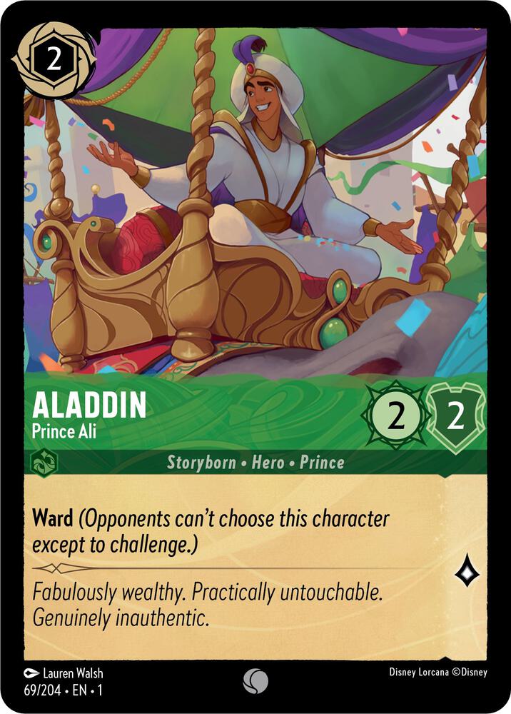Aladdin - Prince Ali 69/204 card from The First Chapter
