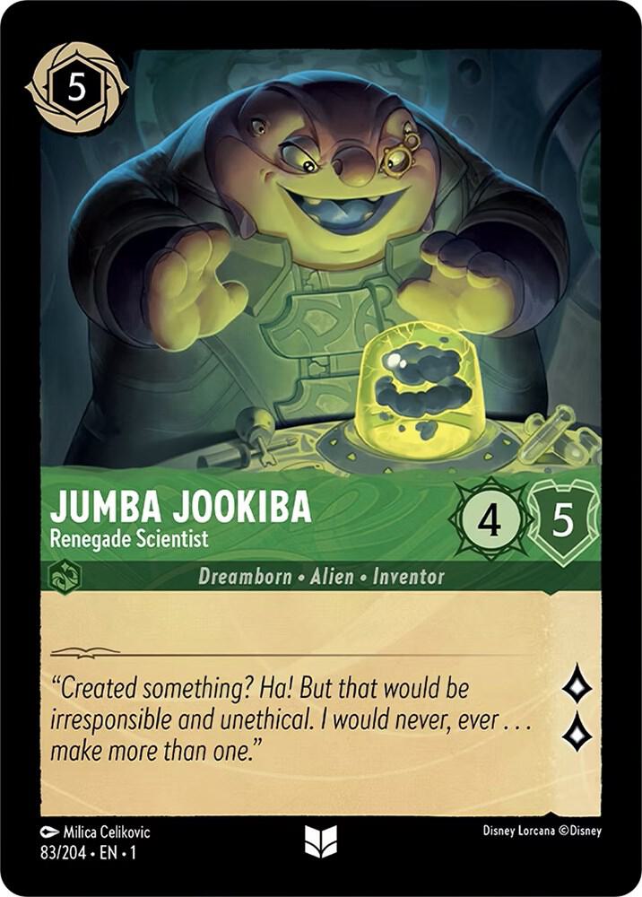 Jumba Jookiba - Renegade Scientist 83/204 card from The First Chapter