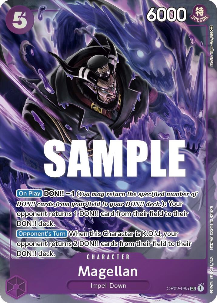 Magellan (Alternate Art) OP02-085 card from Paramount War