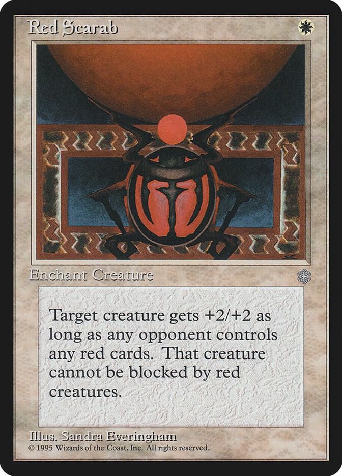 Red Scarab card from Ice Age
