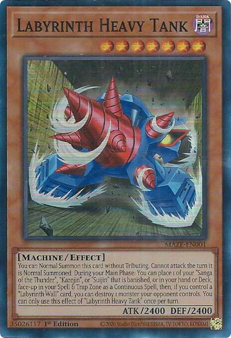 Labyrinth Heavy Tank MAZE-EN001 card from Maze of Memories