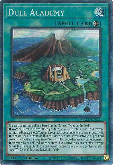 Duel Academy (CR) MAZE-EN013 card from Maze of Memories