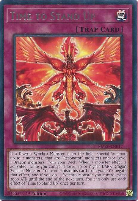 Time to Stand Up MAZE-EN017 card from Maze of Memories