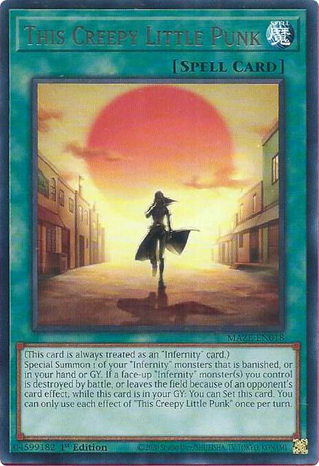 This Creepy Little Punk MAZE-EN018 card from Maze of Memories