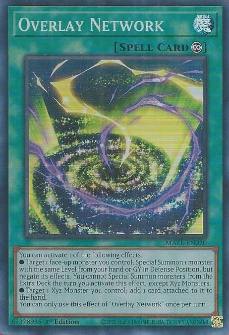 Overlay Network MAZE-EN020 card from Maze of Memories