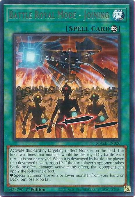Battle Royal Mode - Joining MAZE-EN026 card from Maze of Memories