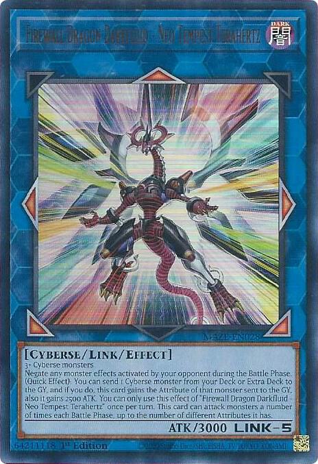 Firewall Dragon Darkfluid - Neo Tempest Terahertz MAZE-EN028 card from Maze of Memories