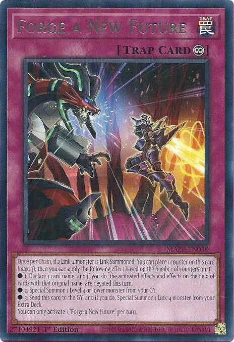 Forge a New Future MAZE-EN030 card from Maze of Memories