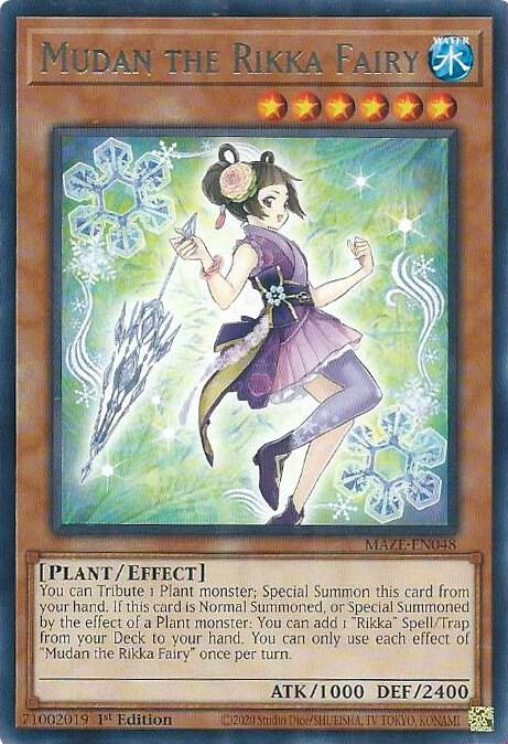 Mudan the Rikka Fairy MAZE-EN048 card from Maze of Memories