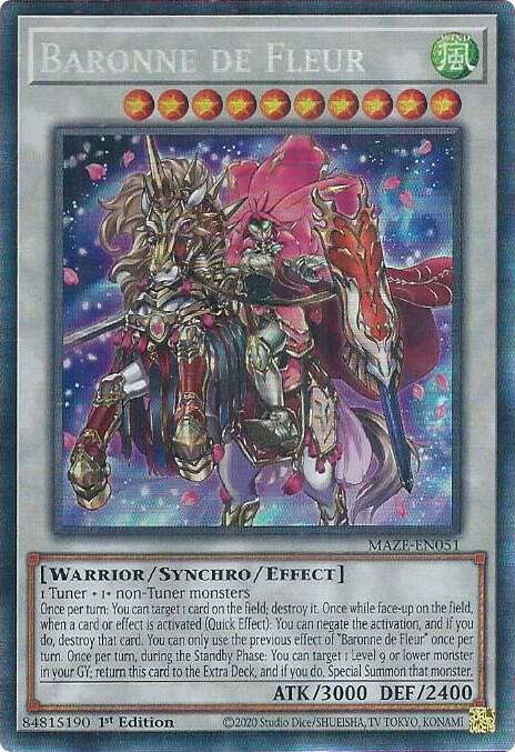 Baronne de Fleur (CR) MAZE-EN051 card from Maze of Memories