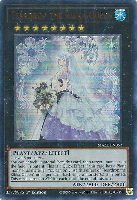 Teardrop the Rikka Queen MAZE-EN053 card from Maze of Memories