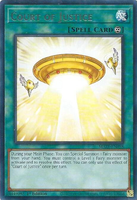 Court of Justice MAZE-EN058 card from Maze of Memories