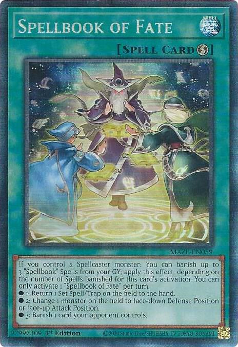 Spellbook of Fate (CR) MAZE-EN059 card from Maze of Memories