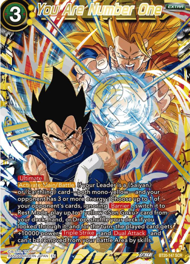You Are Number One (Alternate Art) BT20-147 card from Power Absorbed