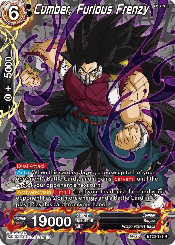 Cumber, Furious Frenzy (Silver Foil) BT20-131 card from Power Absorbed