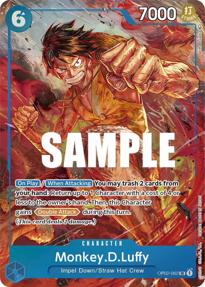 Monkey.D.Luffy (Alternate Art) OP02-062 card from Paramount War