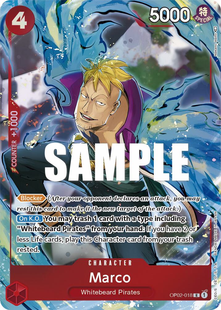 Marco (Alternate Art) OP02-018 card from Paramount War