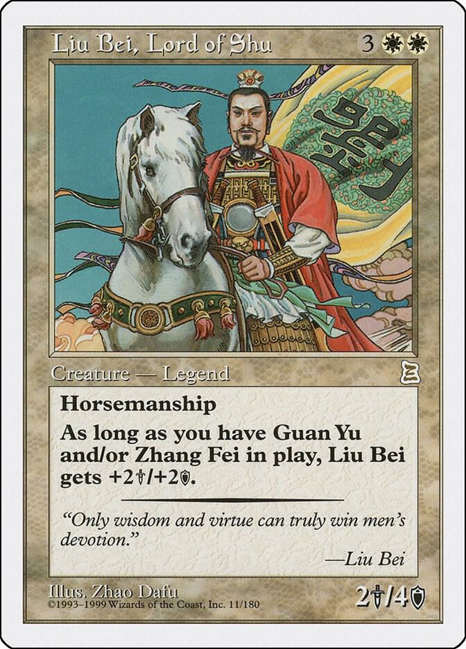 Liu Bei, Lord of Shu 11 card from Portal Three Kingdoms