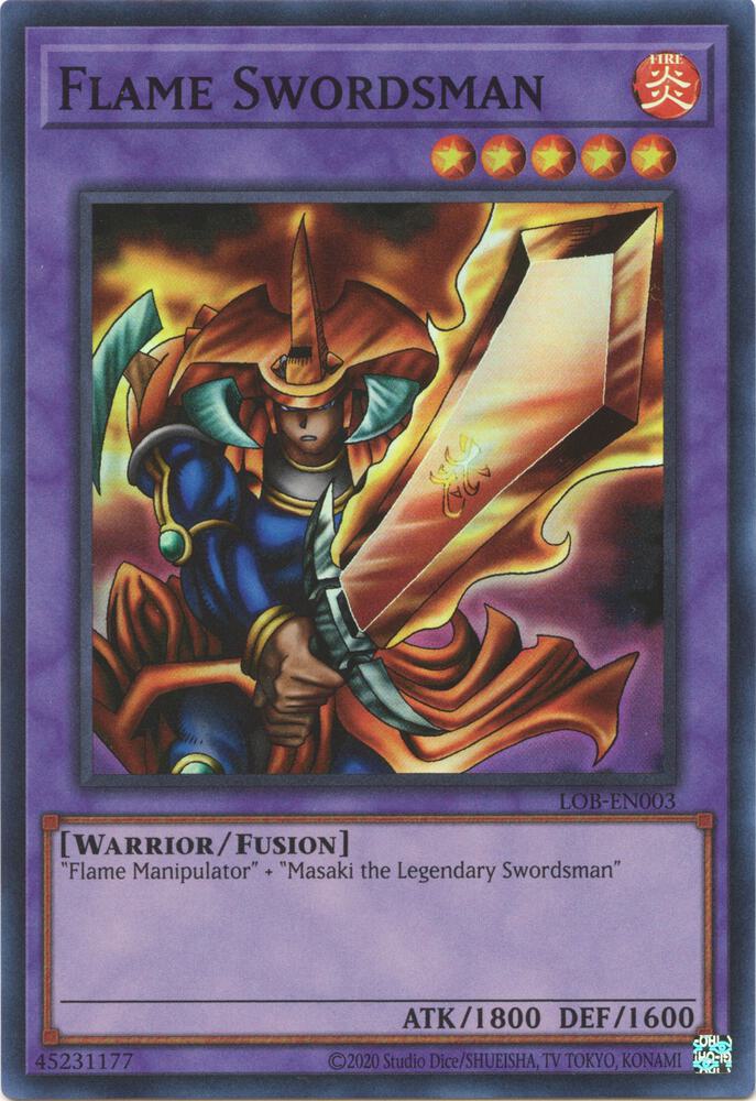 Flame Swordsman LOB-EN003 card from Legend of Blue Eyes White Dragon (25th Anniversary Edition)