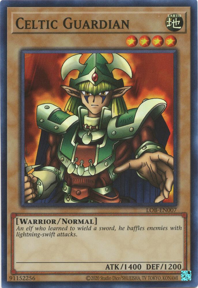 Celtic Guardian LOB-EN007 card from Legend of Blue Eyes White Dragon (25th Anniversary Edition)