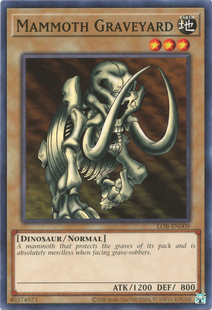 Mammoth Graveyard LOB-EN009 card from Legend of Blue Eyes White Dragon (25th Anniversary Edition)