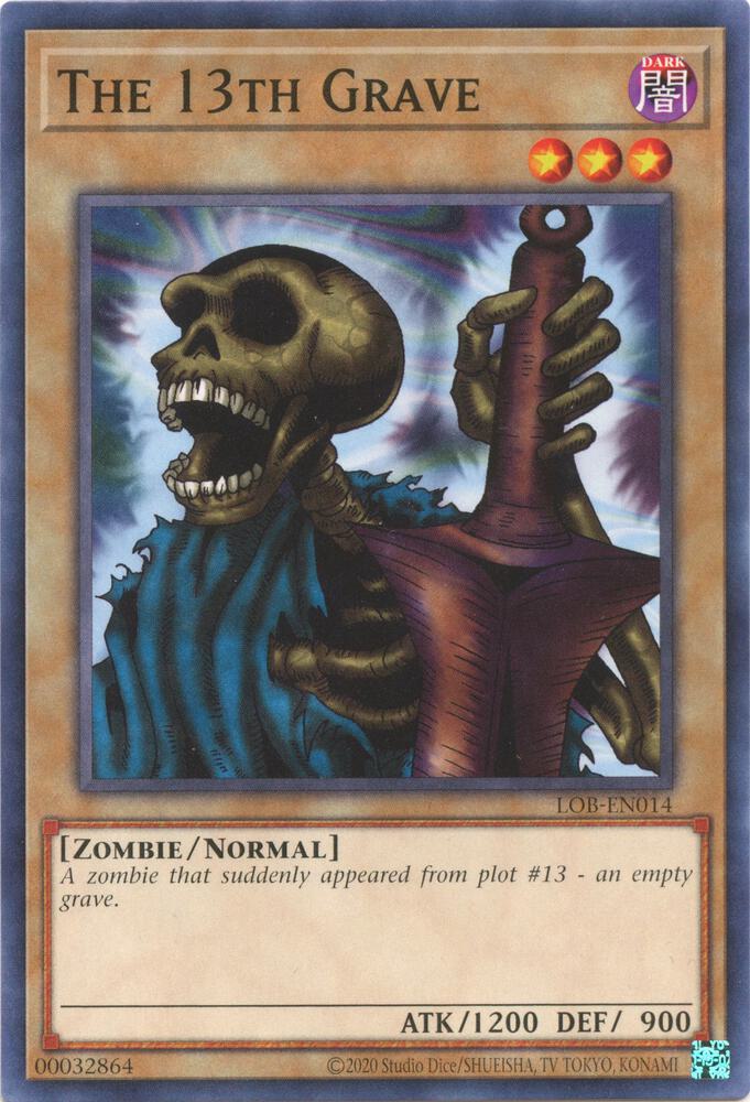 The 13th Grave LOB-EN014 card from Legend of Blue Eyes White Dragon (25th Anniversary Edition)