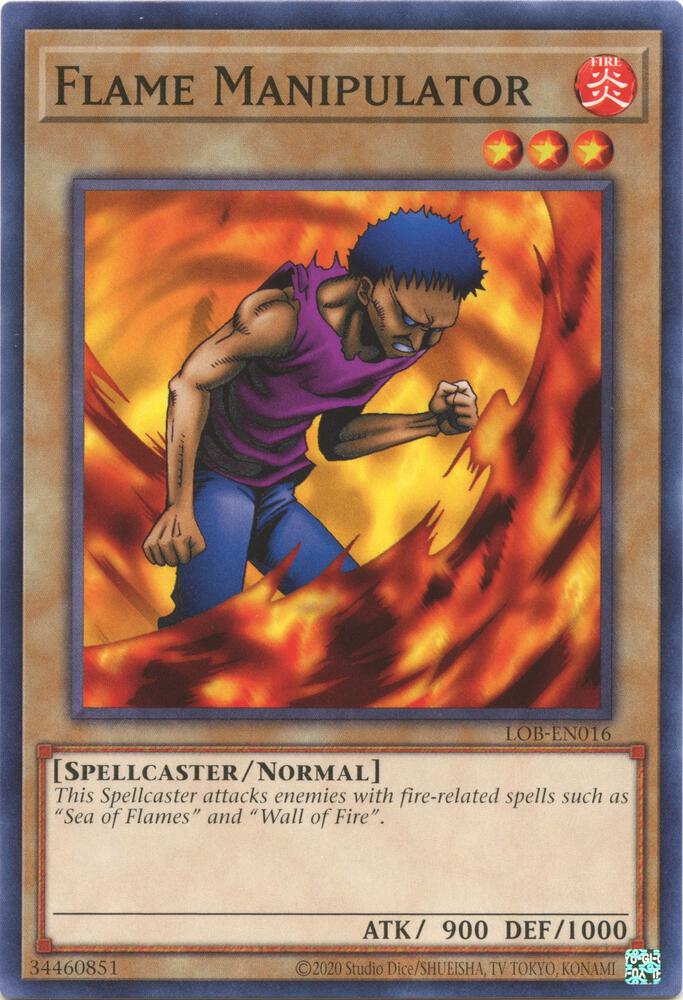 Flame Manipulator LOB-EN016 card from Legend of Blue Eyes White Dragon (25th Anniversary Edition)