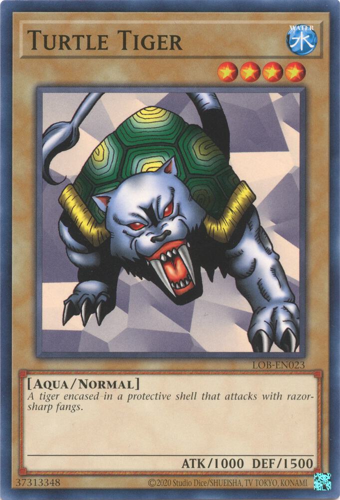 Turtle Tiger LOB-EN023 card from Legend of Blue Eyes White Dragon (25th Anniversary Edition)