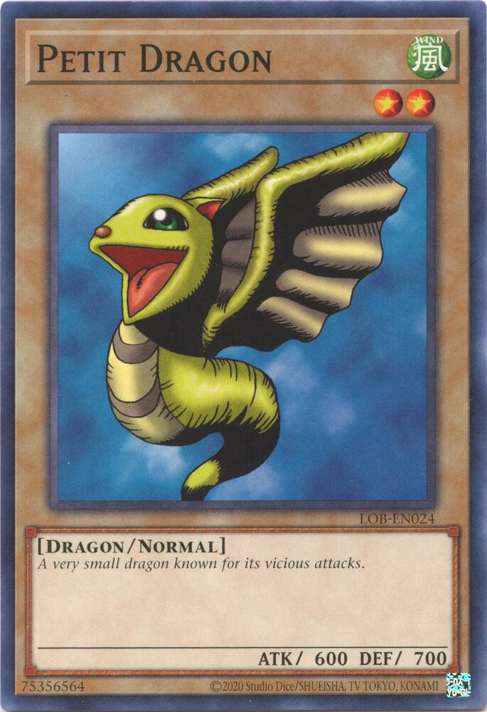 Petit Dragon LOB-EN024 card from Legend of Blue Eyes White Dragon (25th Anniversary Edition)