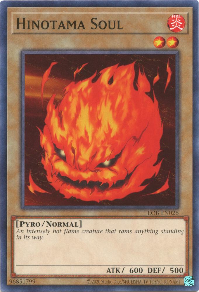 Hinotama Soul LOB-EN026 card from Legend of Blue Eyes White Dragon (25th Anniversary Edition)