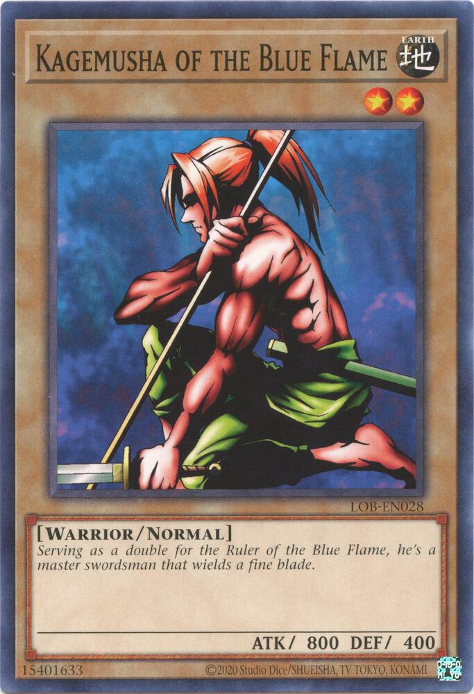 Kagemusha of the Blue Flame LOB-EN028 card from Legend of Blue Eyes White Dragon (25th Anniversary Edition)