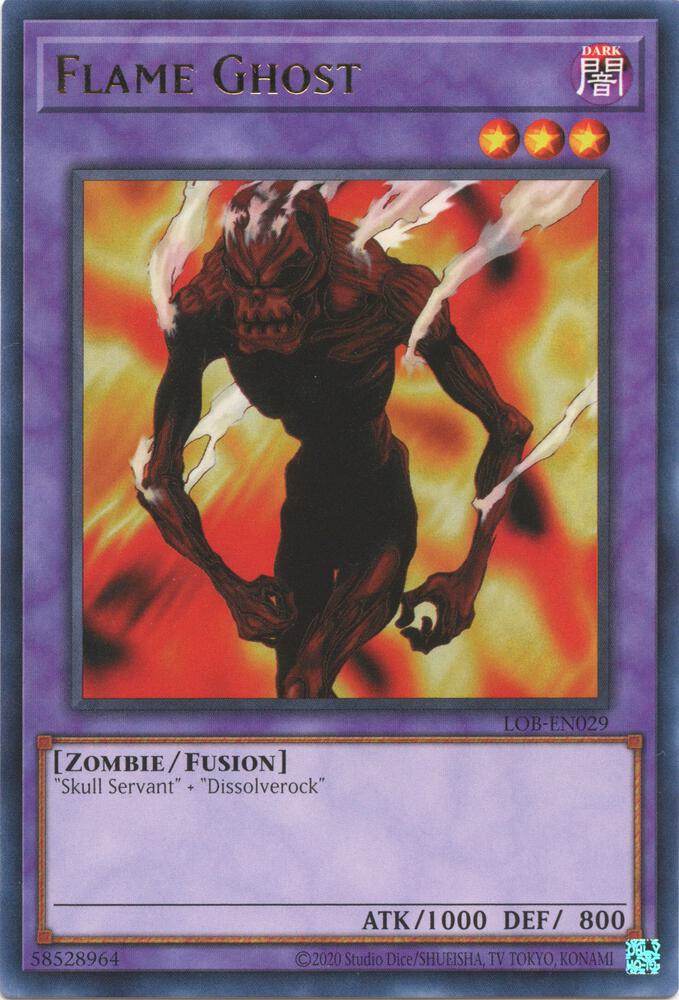 Flame Ghost LOB-EN029 card from Legend of Blue Eyes White Dragon (25th Anniversary Edition)