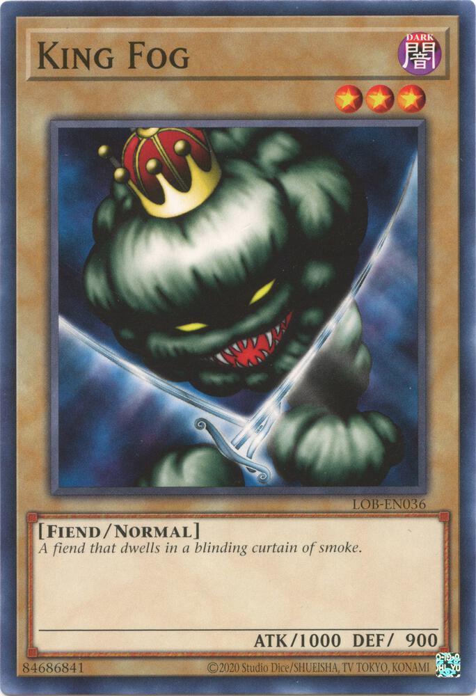 King Fog LOB-EN036 card from Legend of Blue Eyes White Dragon (25th Anniversary Edition)