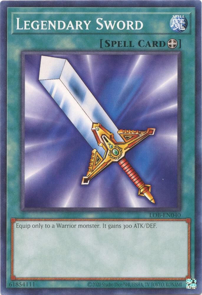 Legendary Sword LOB-EN040 card from Legend of Blue Eyes White Dragon (25th Anniversary Edition)