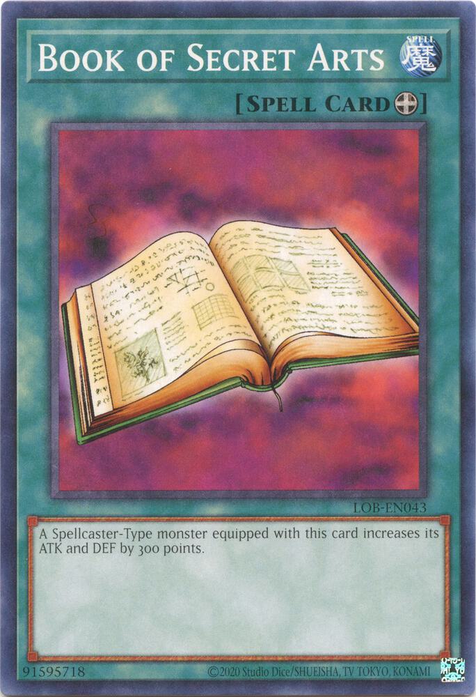 Book of Secret Arts LOB-EN043 card from Legend of Blue Eyes White Dragon (25th Anniversary Edition)