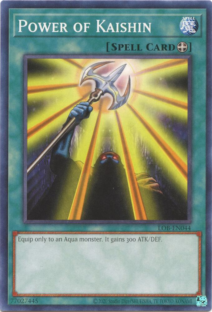 Power of Kaishin LOB-EN044 card from Legend of Blue Eyes White Dragon (25th Anniversary Edition)