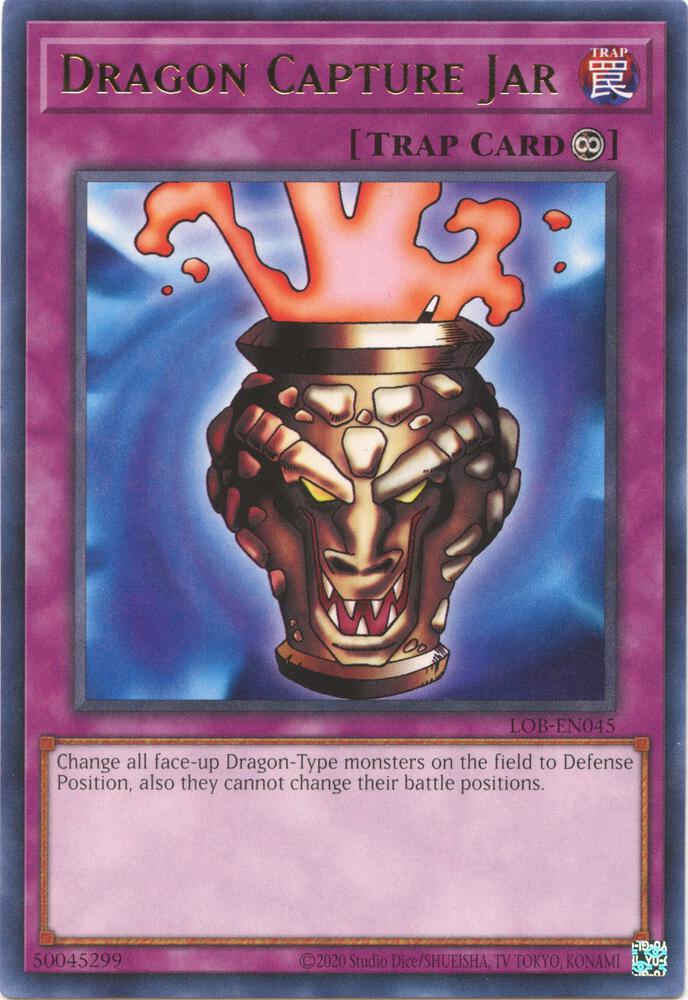 Dragon Capture Jar LOB-EN045 card from Legend of Blue Eyes White Dragon (25th Anniversary Edition)