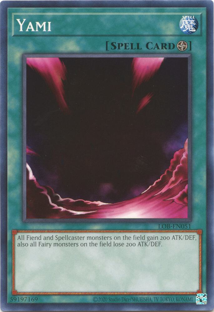 Yami LOB-EN051 card from Legend of Blue Eyes White Dragon (25th Anniversary Edition)