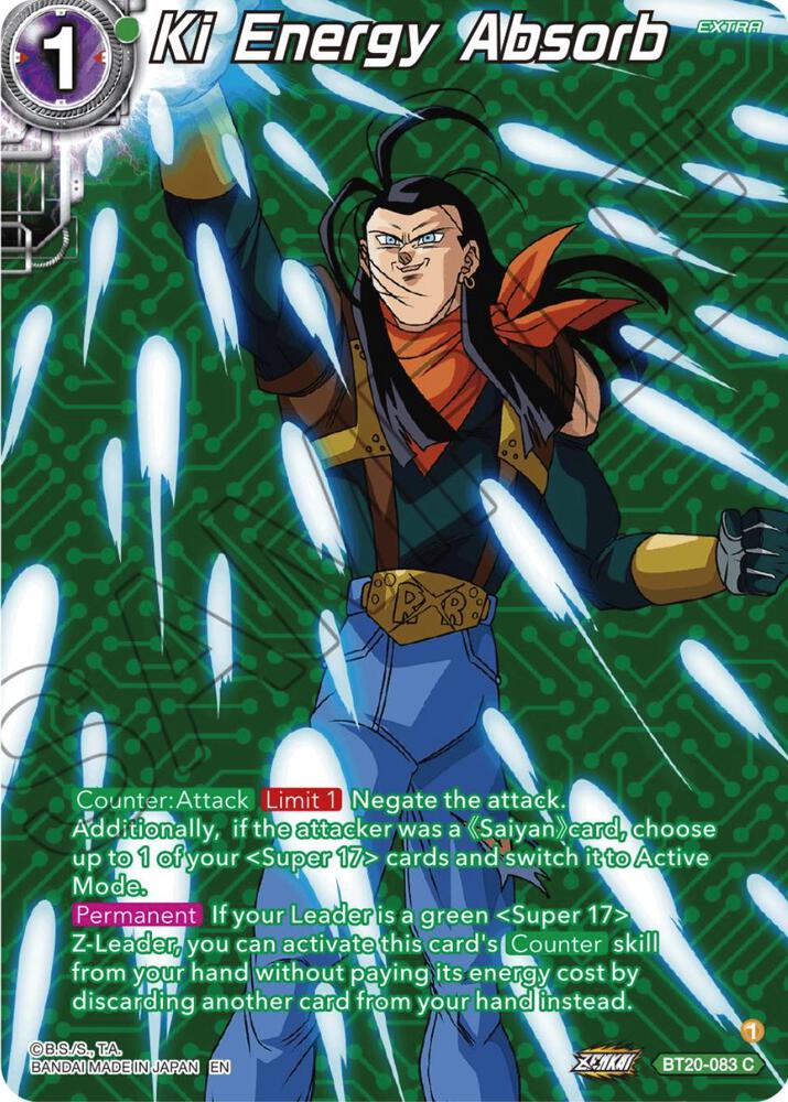 Ki Energy Absorb (Silver Foil) BT20-083 card from Power Absorbed