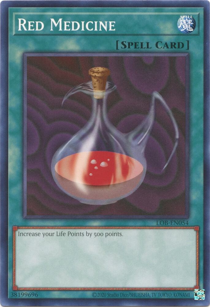 Red Medicine LOB-EN054 card from Legend of Blue Eyes White Dragon (25th Anniversary Edition)