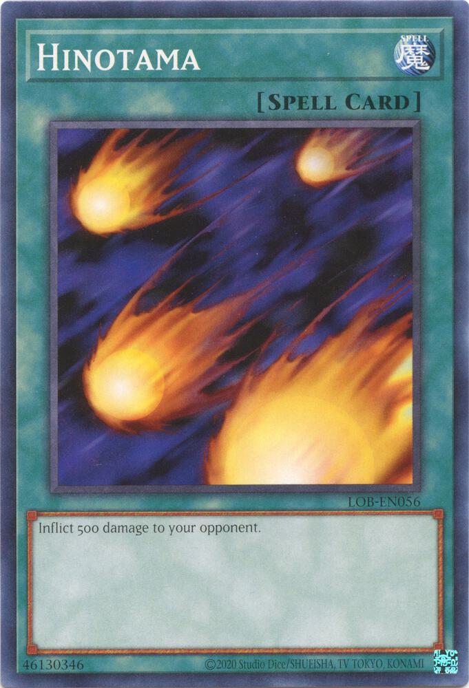 Hinotama LOB-EN056 card from Legend of Blue Eyes White Dragon (25th Anniversary Edition)