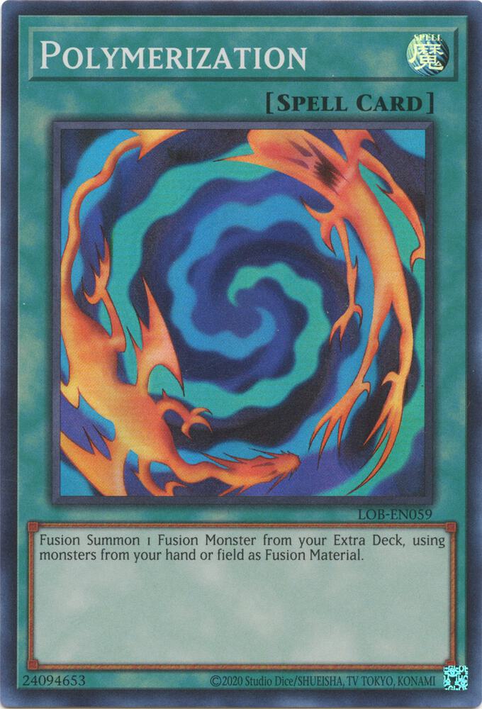 Polymerization LOB-EN059 card from Legend of Blue Eyes White Dragon (25th Anniversary Edition)
