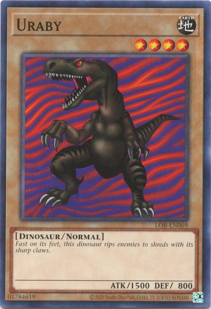 Uraby LOB-EN069 card from Legend of Blue Eyes White Dragon (25th Anniversary Edition)