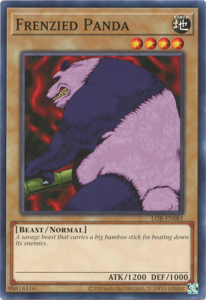 Frenzied Panda LOB-EN081 card from Legend of Blue Eyes White Dragon (25th Anniversary Edition)